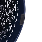 Sunhaven Punched Metal Solar Side Table with Built-in Solar Battery