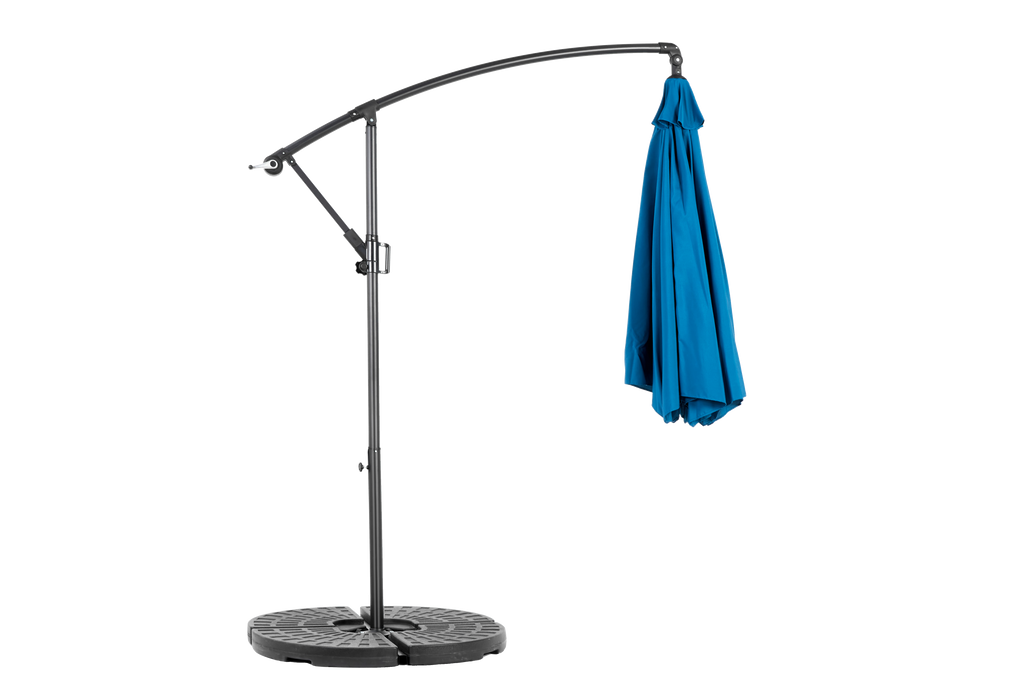 10' Offset Hanging Market Patio Umbrella w/Easy Tilt Adjustment, Base Not Included