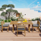 Outdoor Acacia Wood Dining Table Set