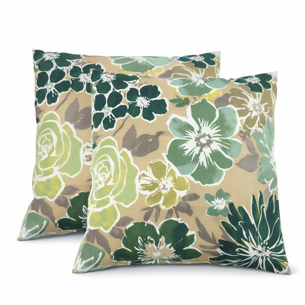 Magpie 18x18 Waterproof & Fade-Resistant Outdoor Throw Pillows, Set of 2