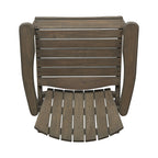 Outdoor Weather Resistant Acacia Wood Adirondack Dining Chairs, Set of 2