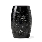 Ruby Outdoor Metal Lace Cutout Accent Table