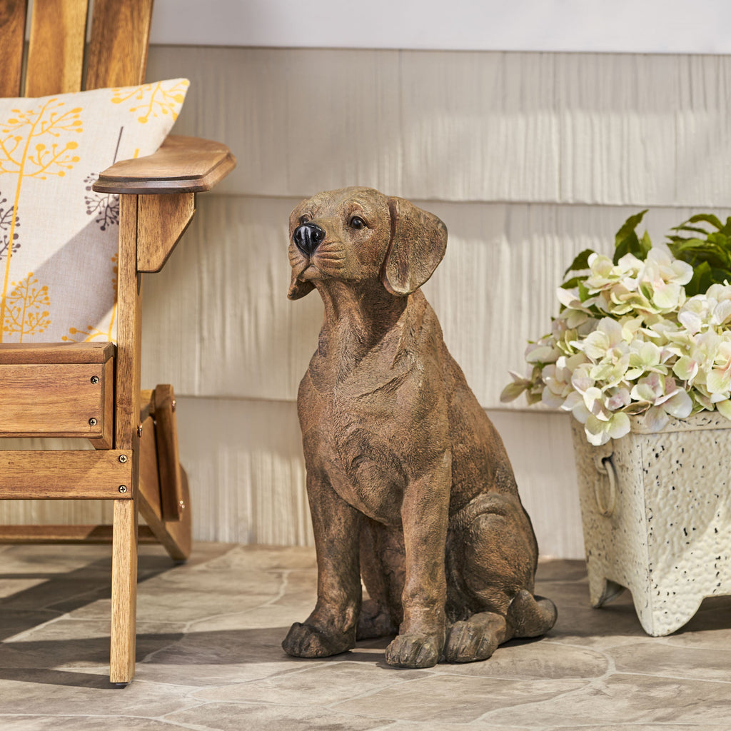 Monty Outdoor Dog Statue