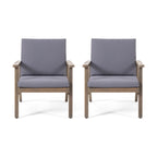 Brixton Outdoor Club Chair with Cushion, Set of 2