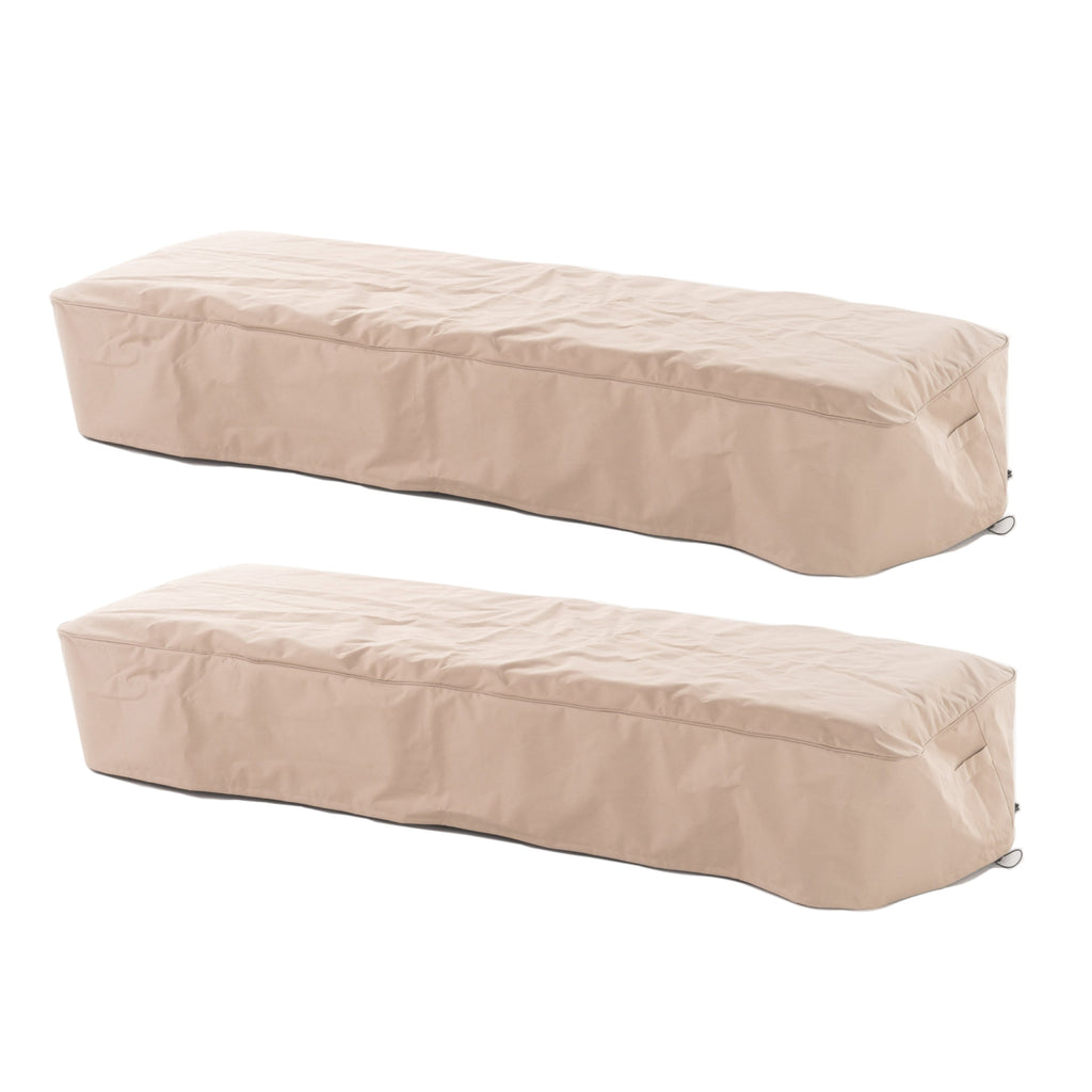 Fabric Chaise Lounge Cover, Set of 2