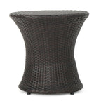 Thrive Hourglass Rattan Outdoor Side Table