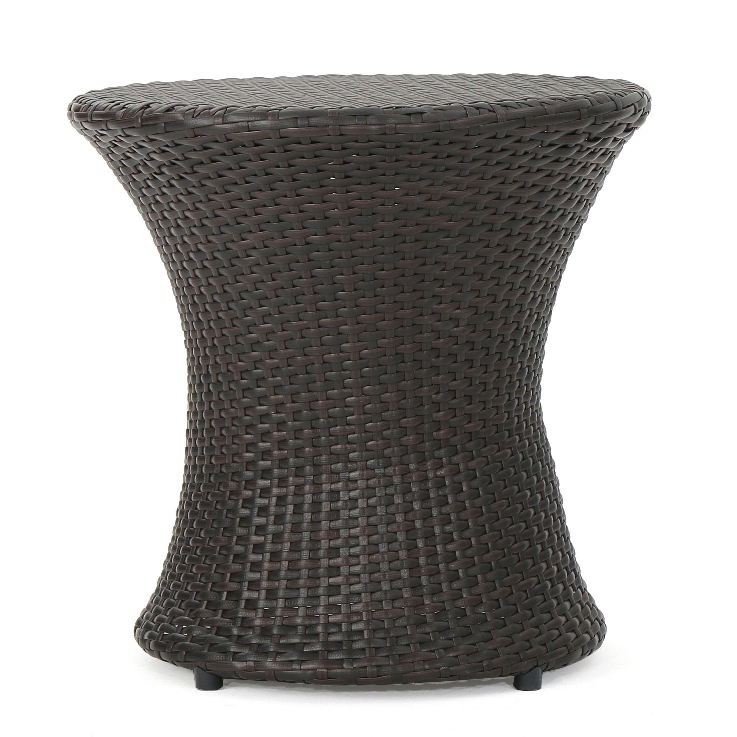Thrive Hourglass Rattan Outdoor Side Table