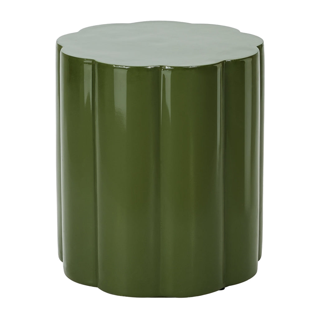 High-Gloss Magnesium Oxide Outdoor Side Table
