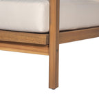 Calder Outdoor Lounge Chair with Woven Backrest