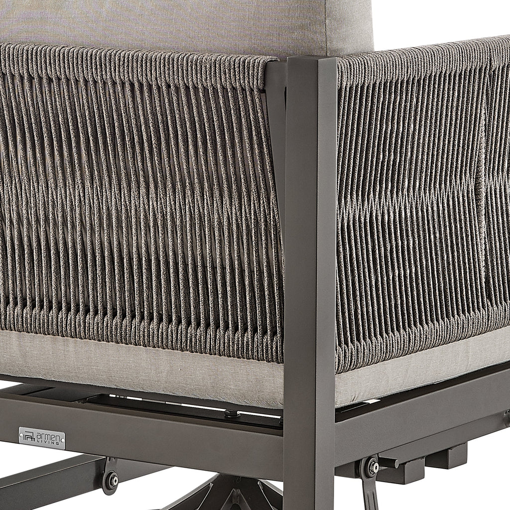 Mareike Outdoor Patio Swivel Glider Lounge Chair