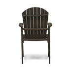 Outdoor Weather Resistant Acacia Wood Adirondack Dining Chairs, Set of 2
