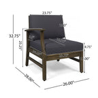 Perla Outdoor L-Shape Sectional Sofa