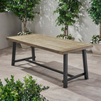 Acacia Wood Rectangular Outdoor Dining Table