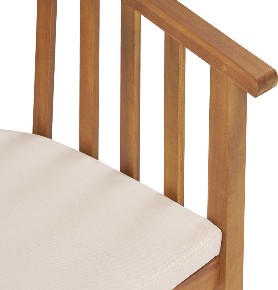6-Seat Acacia Wood Outdoor Dining Set