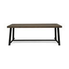 Acacia Wood Rectangular Outdoor Dining Table
