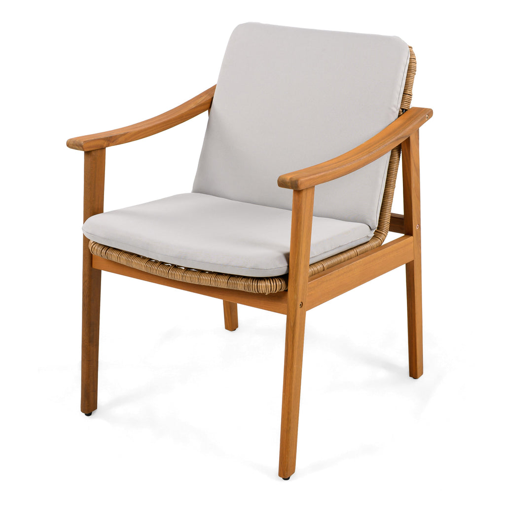 Avenue Acacia Wood Outdoor Dining Chairs, Set of 2