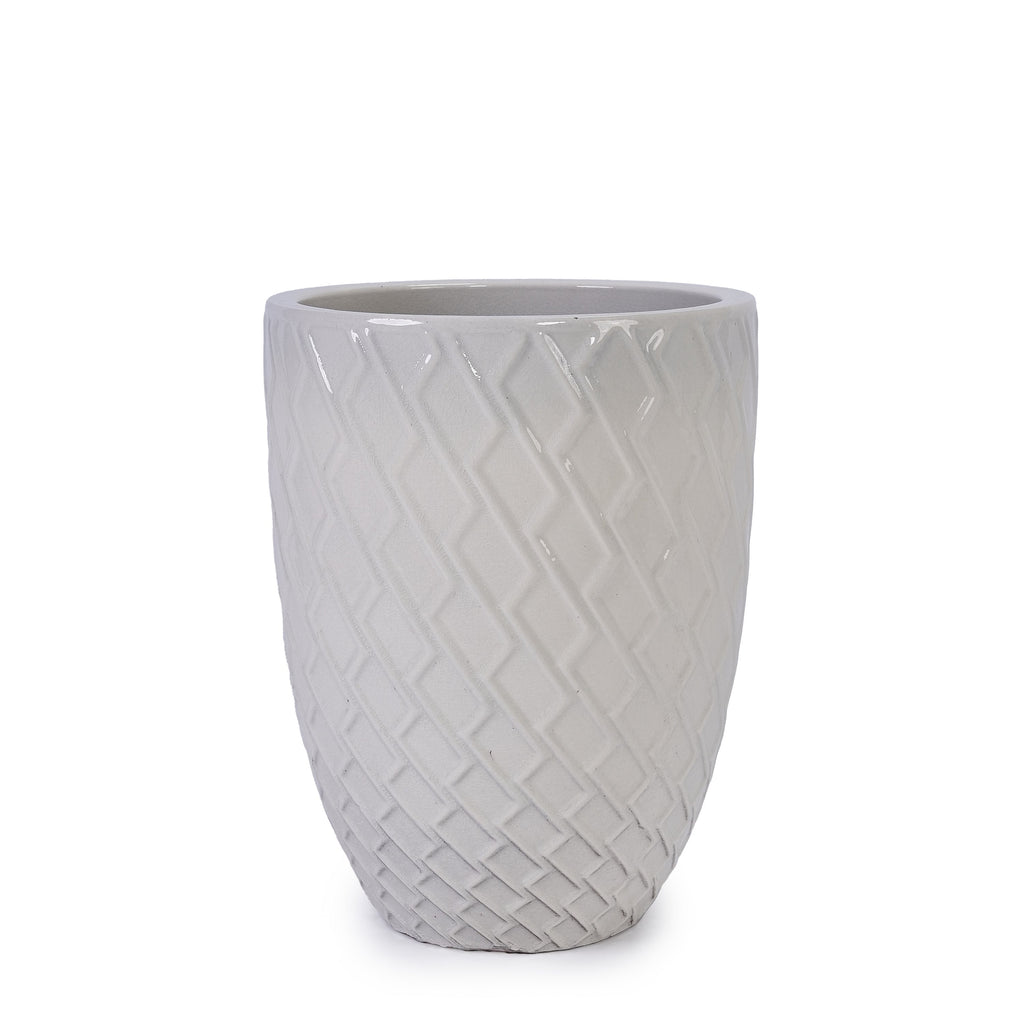 Elan Handmade White Ceramic Planter