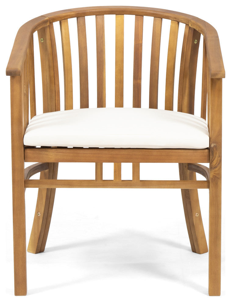 6-Seat Acacia Wood Outdoor Dining Set
