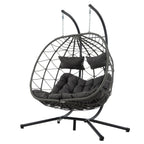 2-Person Swinging Egg Chair with Stand