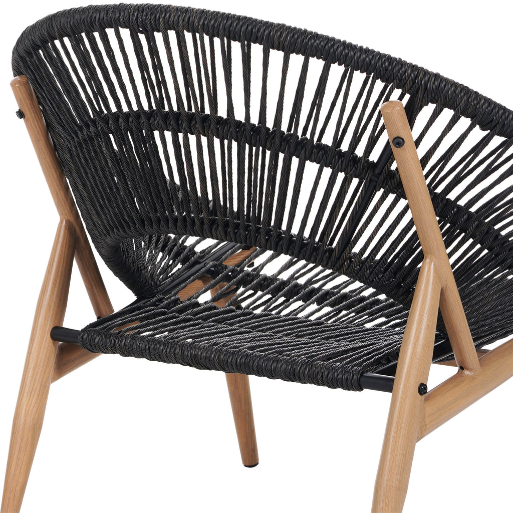 Cyril Outdoor Wicker Papasan Style Lounge Chair