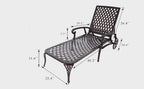 Aluminium Cast Lounge Chaise