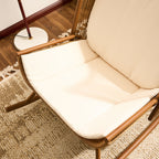 High Square Back Modern Outdoor Rocking Chair