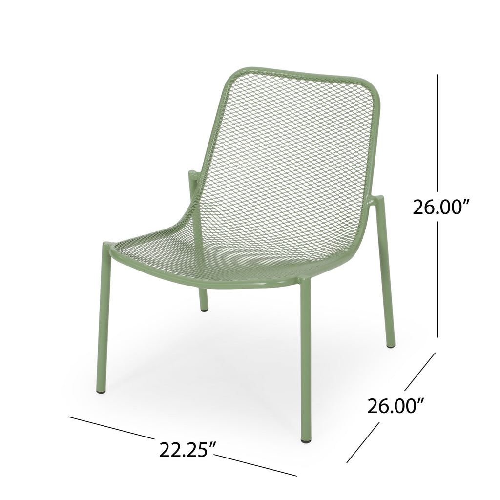 Kincaid Stackable Iron Chairs, Set of 2