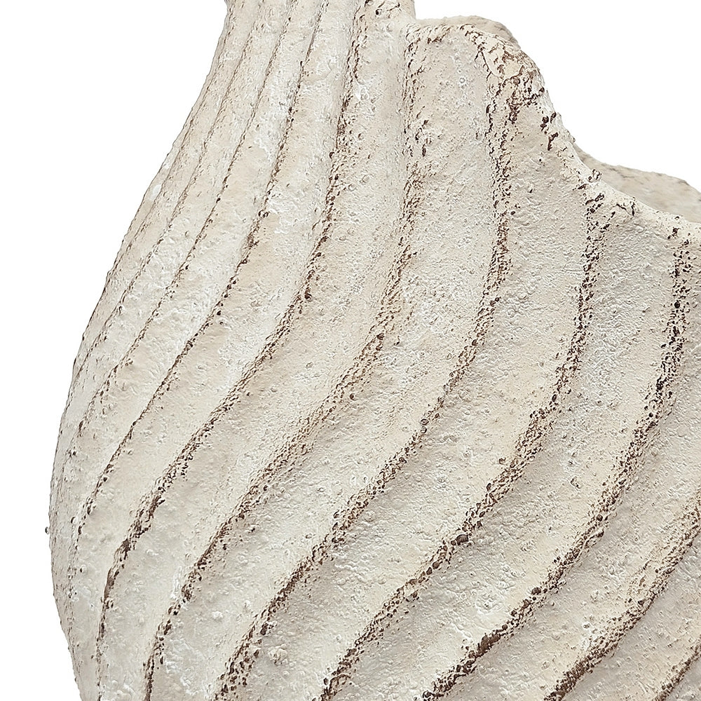 Conch Shell Planter with Textured Finish