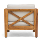 Brava Outdoor Club Chair with Water-Resistant Cushions