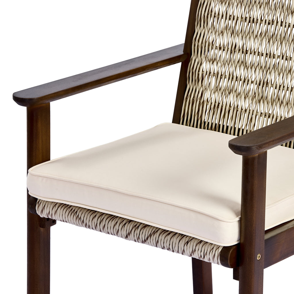 Miles 7 Piece Outdoor Acacia Wood Dining Set With Cushions