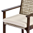 Miles 7 Piece Outdoor Acacia Wood Dining Set With Cushions