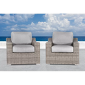 Laguna Sol All-Weather Wicker Outdoor Accent Chairs, Set of 2