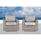 Laguna Sol All-Weather Wicker Outdoor Accent Chairs, Set of 2