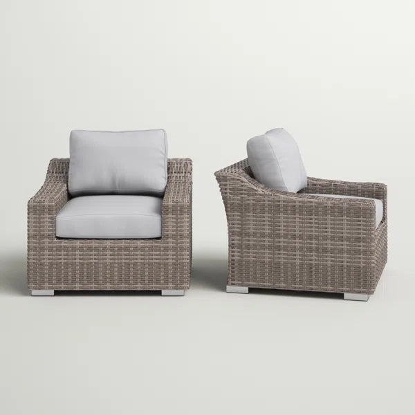 Laguna Sol All-Weather Wicker Outdoor Accent Chairs, Set of 2