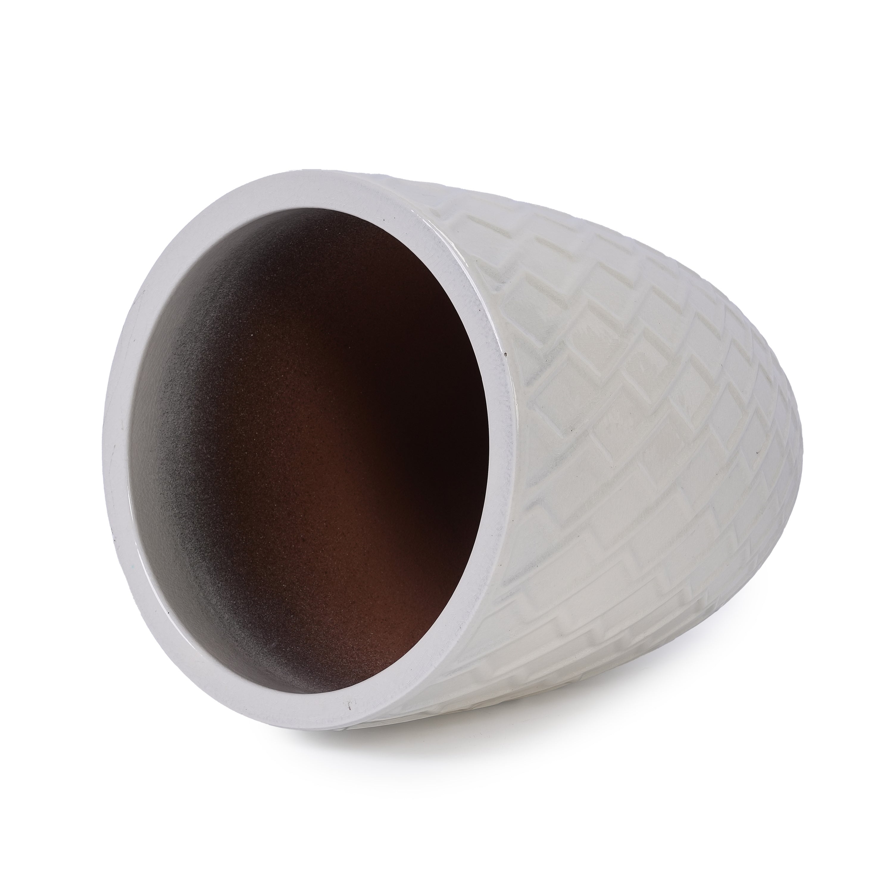 Elan Handmade White Ceramic Planter