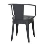 Pursuant 3-Piece Iron Bistro Set with Round Table and 2 Curved Back Chairs