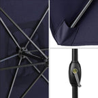 7.5 Feet Market Umbrella with Crank Lift & Tilt, Base Not Included