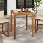 Seacliff Outdoor Acacia Wood Bar Table