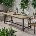 Acacia Wood Rectangular Outdoor Dining Table