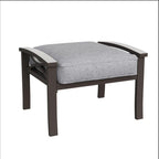 Marisol All-Weather 26" Metal Ottomans, Set of 2