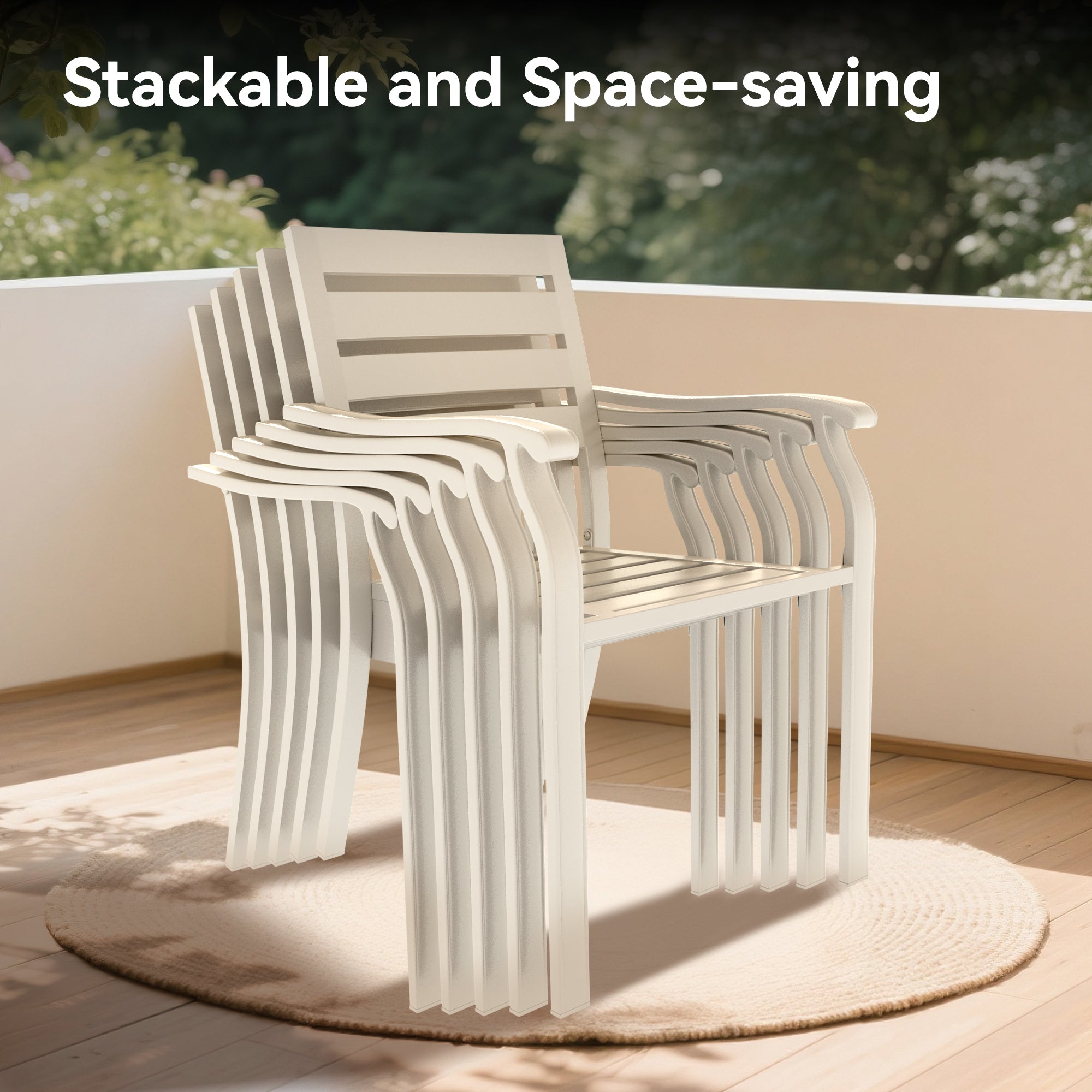 Vireo lron Terrace Dining Chairs, Set of 2