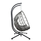 2-Person Swinging Egg Chair with Stand
