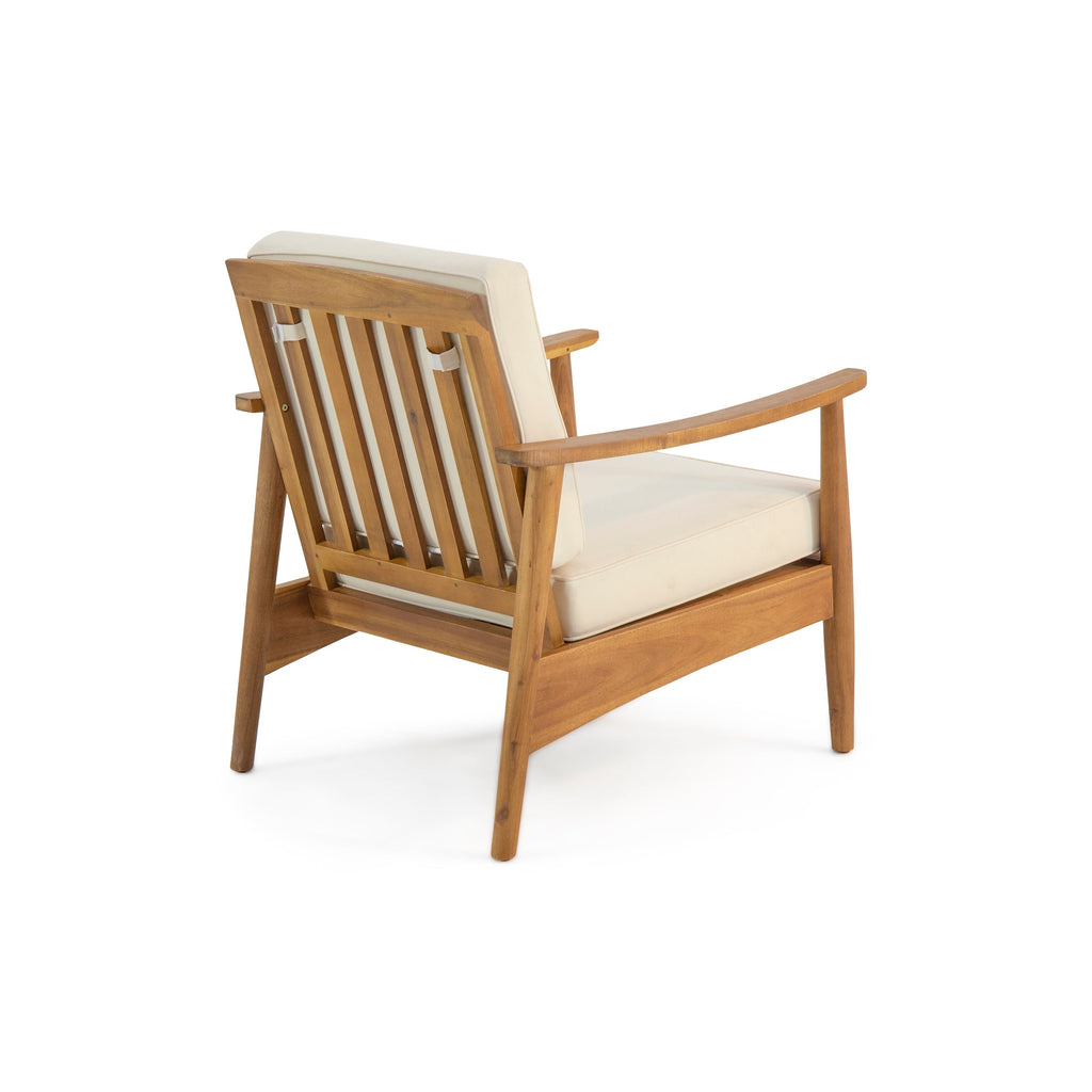 Ellsworth Outdoor Acacia Wood Club Chair