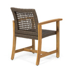 Hampton Outdoor Rattan Dining Chairs, Set of 2