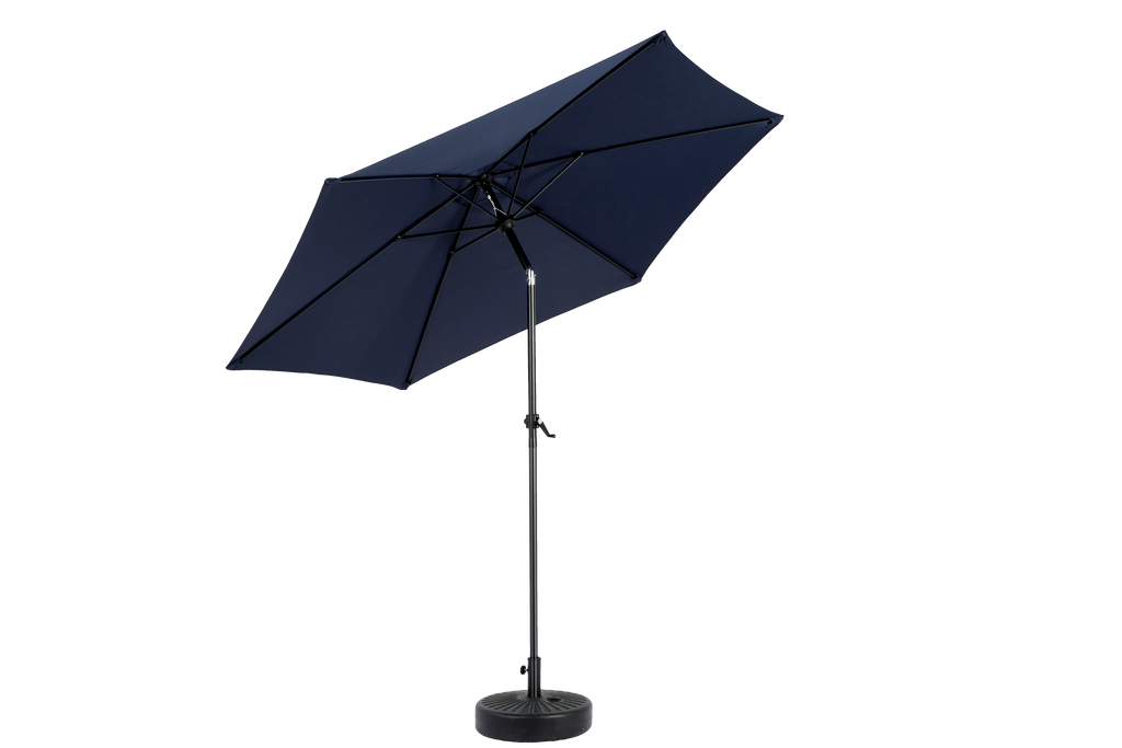 9' Outdoor Patio Umbrella Outdoor Table Umbrella with Push Button Tilt and Crank, Base Not Included