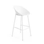 Rhodochrosite Outdoor Bar Stool with Diamond Mesh Pattern and Footrest, Set of 2