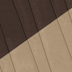 2-Toned Beige & Chocolate Resin Furniture by C.R. Plastic