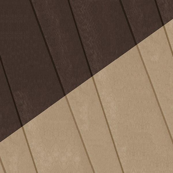 2-Toned Beige & Chocolate Resin Furniture by C.R. Plastic