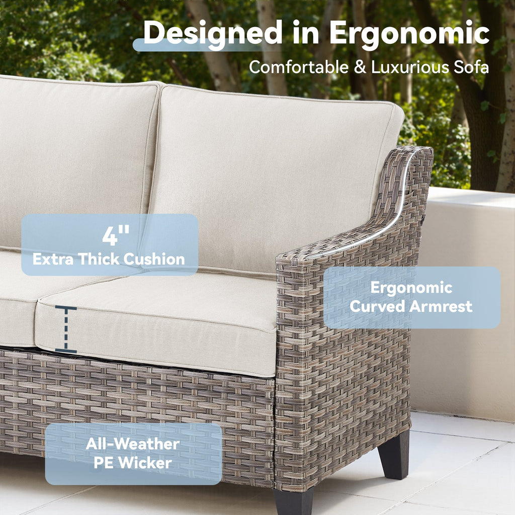 Tatum Outdoor 3-Seat Sofa