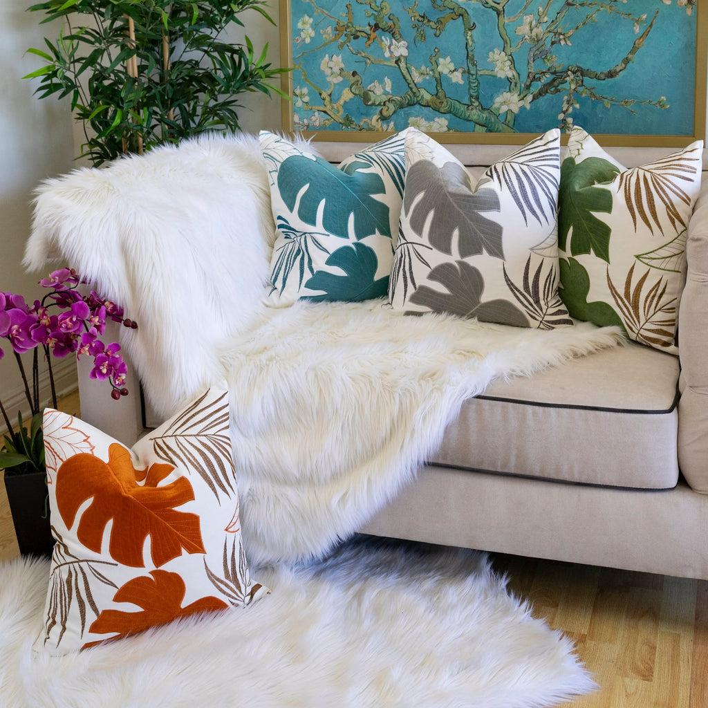Monstera 20x20 Outdoor Throw Pillow